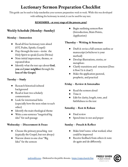 prep list